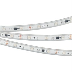 Лента герметичная SPI-P-B30-12mm 12V RGB-PX3 (7.2W/m, IP66, 5060, 5m) (Arlight, бегущий огонь) 026370(3) - фото 102958
