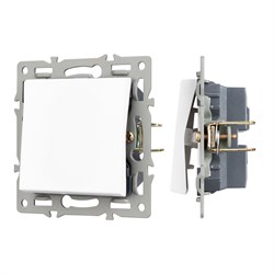 Механизм выключателя одноклавишный проходной SWT-MKP1-PL-WH (250V, 16A) (Arlight, -) 043714 - фото 104197