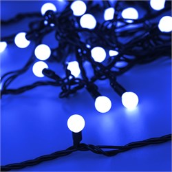 Светодиодная гирлянда ARD-BALL-CLASSIC-D13-10000-BLACK-100LED BLUE (230V, 7W) (Ardecoled, IP65) 025570 - фото 111391
