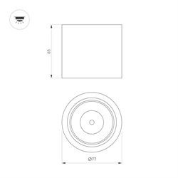 Светильник SP-DICE-R77-10W Warm3000 (WH, 24 deg, 230V) (Arlight, IP54 Металл, 5 лет) 046627 - фото 128308