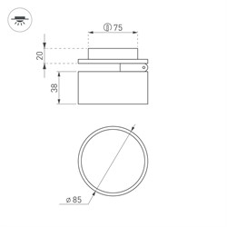 Светильник LGD-POT-BUILT-R85-12W Day4000 (WH, 100 deg, 230V) (Arlight, IP44 Металл, 5 лет) 045781 - фото 129862