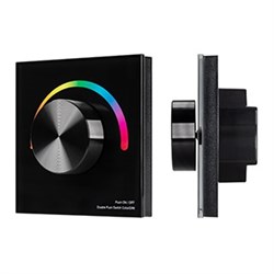 Панель SMART-P8-RGB-G-IN Black (12-24V, 3x4A, Rotary, 2.4G) (Arlight, IP20 Пластик, 5 лет) 033763 - фото 134339