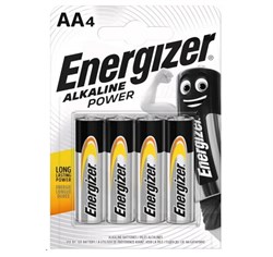 Батарейки ENERGIZER Alkaline Power LR6/E91/АА BL4 (блистер 4шт) 7638900246599 - фото 143960
