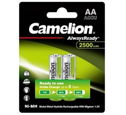 Аккумулятор Camelion AA-2500mAh Ni-Mh BL-2 (NH-AA2500BP2,1.2В) 20000000000045484 - фото 144341