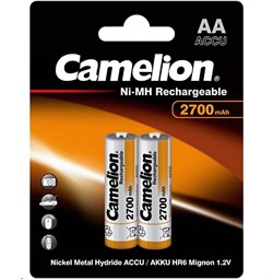 Аккумулятор Camelion AA-2700mAh Ni-Mh BL-2 (NH-AA2700BP2,1.2В) 2000000005847 - фото 144342