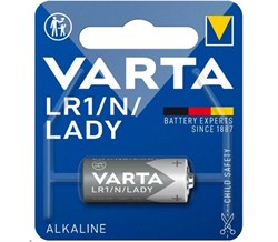 Батарейки алкалиновые VARTA LR1 BL1 (блистер 1шт) 4008496128136 - фото 144577
