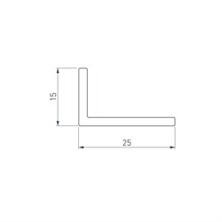 Уголок ARH-W25х15х2-2000 ANOD (Arlight, Алюминий) 053358 - фото 150884