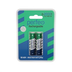 Perfeo AA2000mAh/2BL  Аккумулятор Пластик PF AA2000/2BL PL - фото 165991