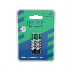 Perfeo AAA550mAh/2BL  Аккумулятор Пластик PF AAA550/2BL PL - фото 166059