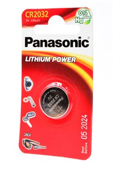 Panasonic Lithium Power CR-2032EL/1B CR2032 BL1(блистер 1шт) 12554 - фото 168436