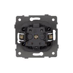 Механизм электрической розетки SCT-MEU1-PL-BK-V (250V, 16A) (Arlight, -) 049815 - фото 170913