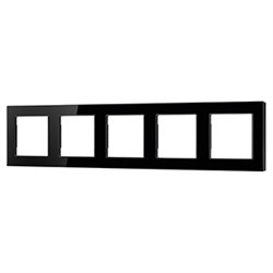 Рамка стеклянная FRM-GLARE-GS-5-BK (Arlight, -) 043806 - фото 171059