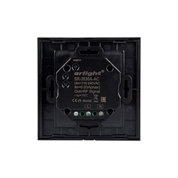 Панель Sens SR-2830A-RF-IN Black (220V,DIM,4 зоны) (Arlight, IP20 Пластик, 3 года) 019574-1 - фото 181317