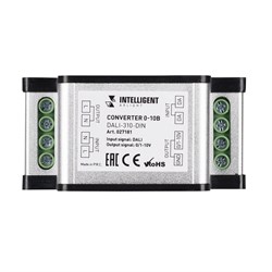 INTELLIGENT ARLIGHT Конвертер 0-10В DALI-310-DIN (AC 230V, DALI, 0-10) (IARL, -) 027181-3 - фото 181632