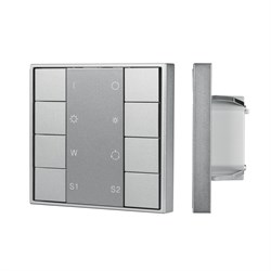 INTELLIGENT ARLIGHT Кнопочная панель DALI-201-23-1G-2SC-RGBW-DT8-IN Silver (BUS, Frame) (IARL, IP20 Металл, 3 года) 048220 - фото 181695