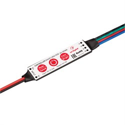 Контроллер SMART-MINI-RGB (12-24V, 3x1.5A) (Arlight, IP20 Пластик, 5 лет) 031606-1 - фото 182212