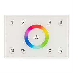 Панель Sens SMART-P83-RGB White (230V, 4 зоны, 2.4G) (Arlight, IP20 Пластик, 5 лет) 028402-1 - фото 182284