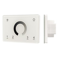 Панель Sens SMART-P79-DIM White (230V, 4 зоны, 2.4G) (Arlight, IP20 Пластик, 5 лет) 028398-1 - фото 182289