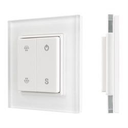 Панель SMART-P47-DIM-G-SUF (3V, 1 зона, Knob, 2.4G) (Arlight, Стекло) 032983-1 - фото 182312