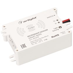 Выключатель SMART-WAVE (9-24V, 2.4G) (Arlight, IP20 Пластик, 5 лет) 031670-1 - фото 182521