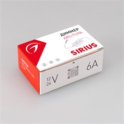 Диммер ARL-SIRIUS-TUYA-RGB-SUF Slim (12-24V, 3x2A, 2.4G) (Arlight, IP20 Пластик, 3 года) 032348-1 - фото 182637