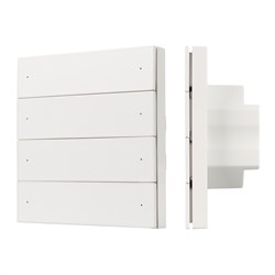 INTELLIGENT ARLIGHT Кнопочная панель SMART-ZB-801-22-1G-8SC-MULTI-IN White (230V) (IARL, IP20 Пластик, 5 лет) 055485 - фото 182763