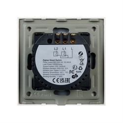Выключатель сенсорный SWT-OMALI-S02-ZB-WH (250V, 10A, Zigbee) (Arlight, Стекло) 050041 - фото 182903