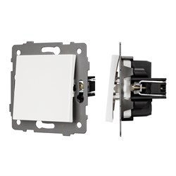 Механизм выключателя одноклавишный проходной SWT-MKP1-PL-WH-V (250V, 10A) (Arlight, -) 049871 - фото 182918