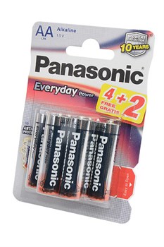 Panasonic Everyday Power LR6EPS/6BP 4+2F LR6 4+2шт BL6(блистер6шт) 13852-1 - фото 183110