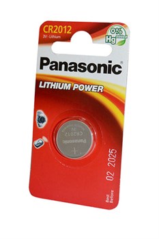Panasonic Lithium Power CR-2012EL/1B CR2012 BL1(блистер 1шт) 13701 - фото 183198