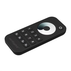 Пульт SMART-R24-DIM Black (8 зон, 2.4G) (Arlight, IP20 Пластик, 5 лет) 031935 - фото 29690