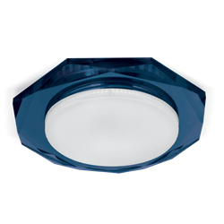 Светильник Gauss Tablet GX209 Восемь гран. Кристал Синий, GX53 1/50 GX209 - фото 38463