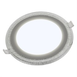 Светильник Gauss Bubbles круг 12+4W, 1200lm 3000K 180-265V IP20 монт ?170 193*31мм 3 реж LED 1/20 BL318 - фото 40456
