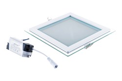 Светильник Gauss Glass кв 18W 1480lm 4000K 220-240V IP20 монт ?155х155 200*200*30 с дек стек LED 1/2 948111218 - фото 40496