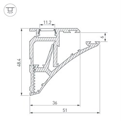 Профиль SHELF-620-2000-SET ANOD (arlight, Алюминий) 023788 - фото 60947