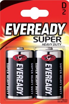 Батарейки большие EVEREADY SHD D/R20 BL2 (блистер 2шт) 7638900083613 - фото 62238