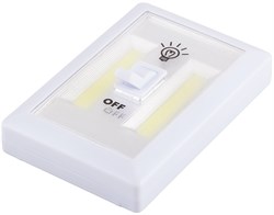 Светильник Светодиодный   с переключателем 1LED 3W (3*AAA в комплект не входят),  115*75*35мм, белый, 23379 - фото 75979