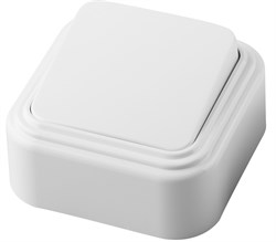 Выключатель одноклавишный STEKKER PSW06-21-20, серия Брест тип установки - открытой установки, разме 32742 - фото 76461