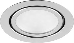 Светильник встраиваемый светодиодный 3W, 150 Lm, 4000К, хром, LN7 с драйвером в комплекте  28904 - фото 76891