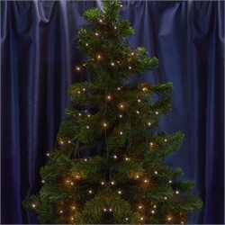 Гирлянда линейная FERON CL02, 20LED, 2700К (теплый белый), настраивается контроллером, 2м+1,5м зелен 32283 - фото 78601