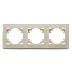 Рамка  STEKKER PFR00-9003-02  (расстояние между монтаж.точками - 40х193мм) на  гнездо, , . Материал: 39242 - фото 78606