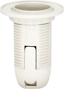 Патрон для ламп общего назначения FERON LH112 230V E14, пластик, цвет белый, 43*43*56мм 22347 - фото 79818