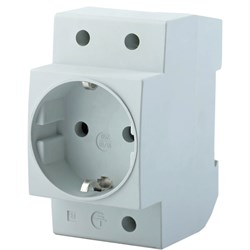 Розетка на DIN-рейку 2P+PE 16А, серая ,PST16-70-20 39171 - фото 80476