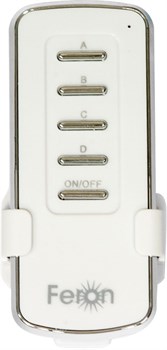 Светильник Дистанционный выключатель для  ов (4-х канальный ), FERON TM74, IP20, 230V, 1000W цвет белы 23263 - фото 80880