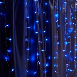 Гирлянда 230V 160 LED 1,5*1,5м, синий, IP44 , сетевой шнур 3м в комплекте, CL18 32325 - фото 81233