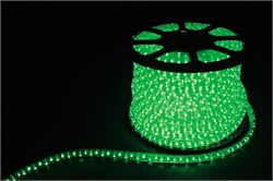 Дюралайт (световая нить) со светодиодами, 3W 50м 230V 72LED/м 11х18мм, зеленый, LED-F3W с 2 заглушка 26069 - фото 82502