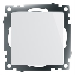 Выключатель электрический 1-клавишный (механизм), серия Катрин, GLS10-7103-01, белый 39298 - фото 85508