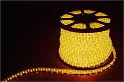 Дюралайт (световая нить) со светодиодами, 2W 100м 230V 36LED/м 13мм, желтый, LED-R2W с 2 заглушками, 26062 - фото 85696