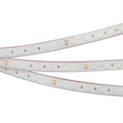 Лента RTW 2-5000PGS 24V Yellow 2x (5060, 300 LED, LUX) (Arlight, 14.4 Вт/м, IP67) 014019-1 - фото 90487