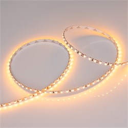 Лента RT 2-5000 12V Yellow 5mm 2x (3528, 600 LED, LUX) (Arlight, 9.6 Вт/м, IP20) 015006 - фото 96617